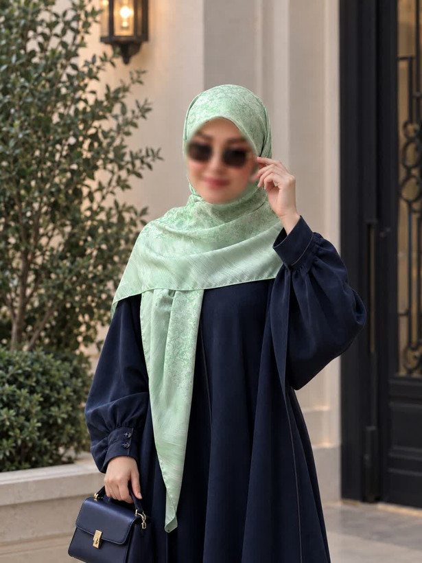 روسری کاستوم اصل قواره 140 طرح سارا