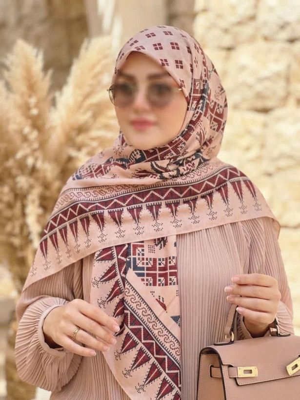 روسری نخی کاستوم اصل قواره 140 طرح سما