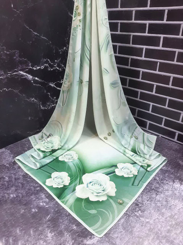 روسری نخی کاستوم قواره ۱۴۰ طرح شیوا