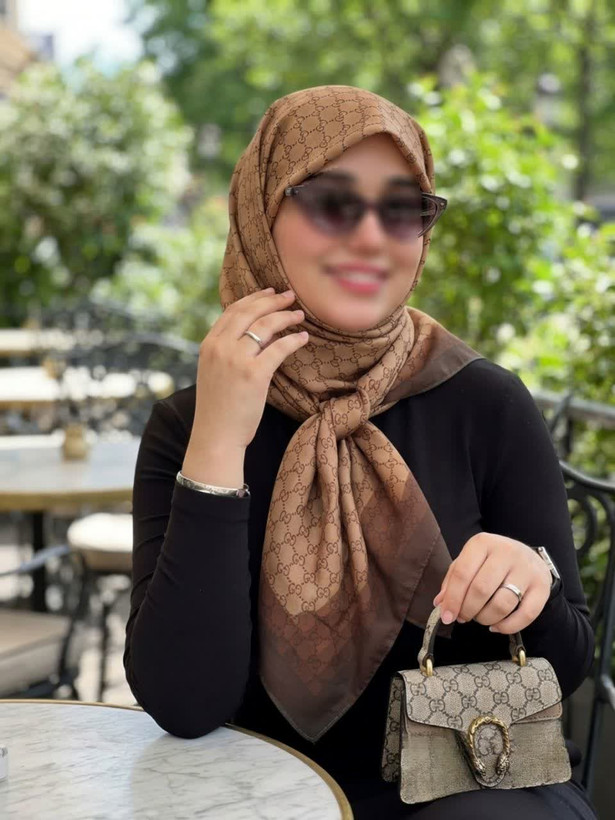 روسری نخی کاستوم اصل طرح گوچی