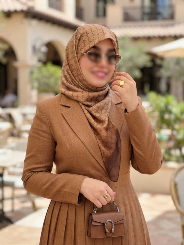 روسری نخی کاستوم اصل طرح گوچی
