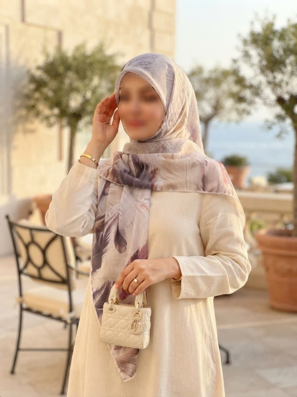روسری نخی کاستوم اصل قواره 140 طرح پریناز