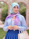 روسری نخی کاستوم اصل طرح نیلا