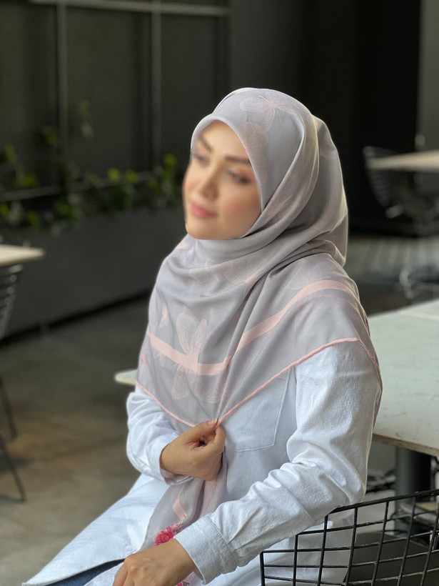 روسری نخی کاستوم اصل قواره 140 طرح مشکات