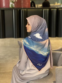 روسری نخی کاستوم اصل قواره 140 طرح جانان