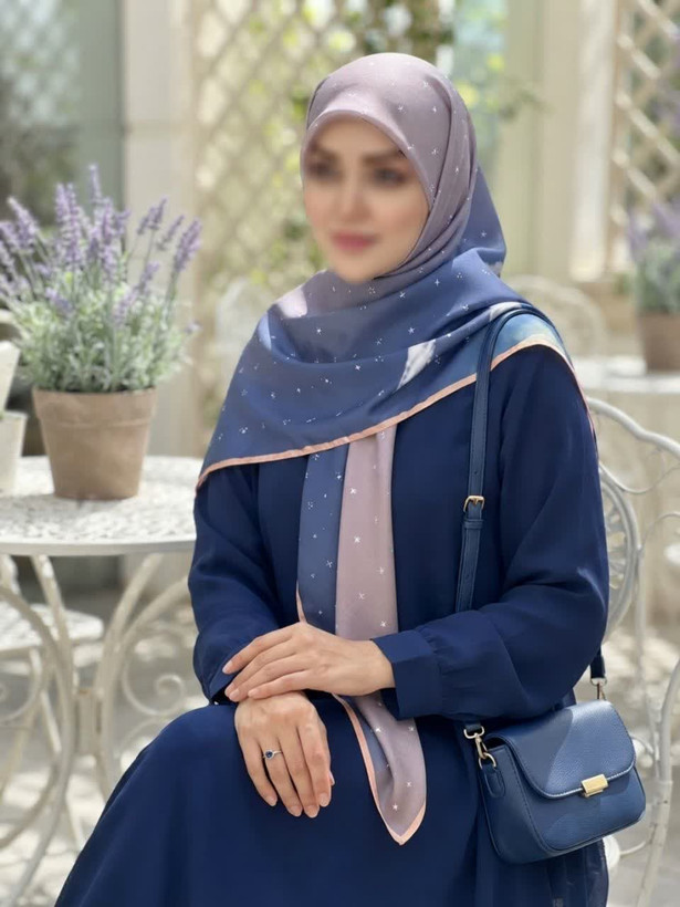 روسری نخی کاستوم اصل قواره 140 طرح جانان