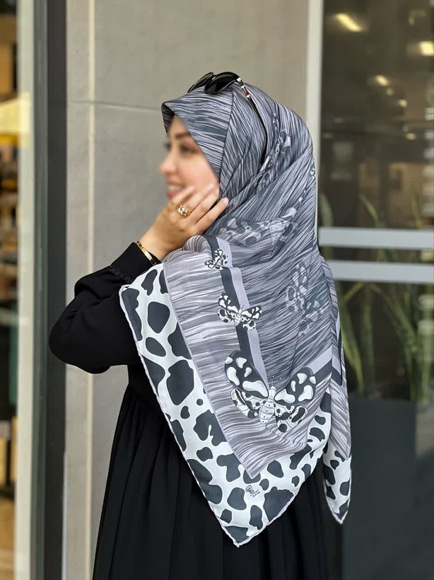 روسری نخی کاستوم اصل قواره 140 طرح پگاه