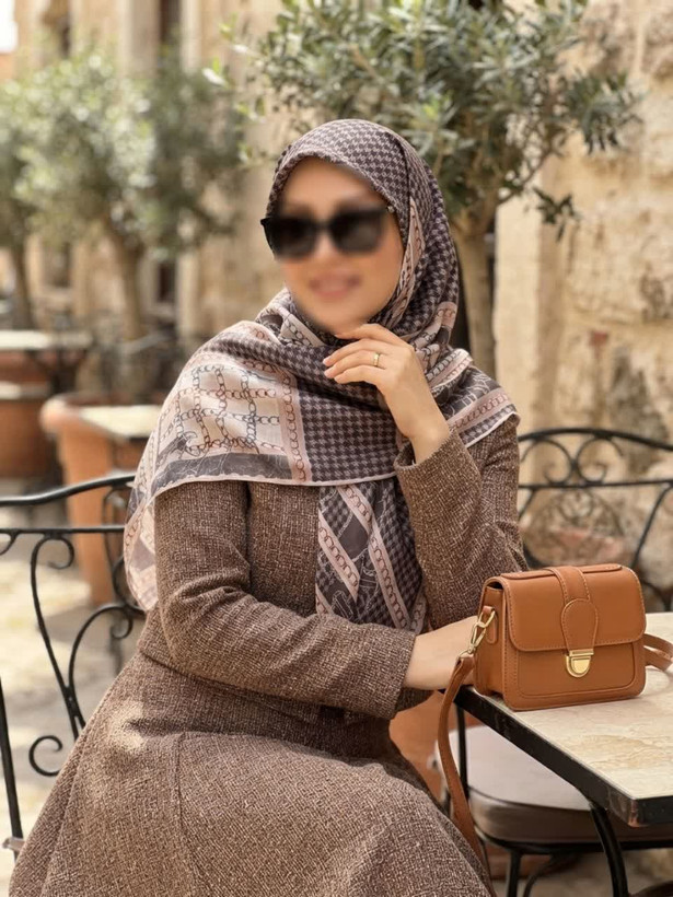 روسری نخی کاستوم اصل قواره 140 طرح من